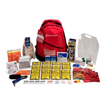 Acme United First Aid Only 91055 Emergency Preparedness Backpack, Hurricane, 2-Person 91055